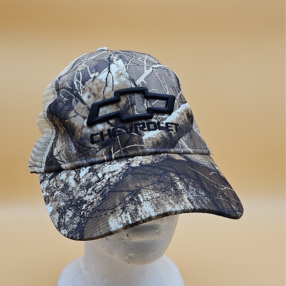 Chevrolet Camo Hat Cap Snapback Trucker Mesh One Size Chevy